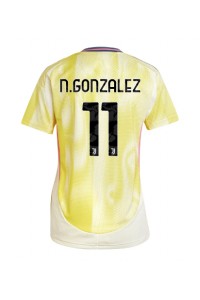 Juventus Nicolas Gonzalez #11 Voetbaltruitje Uit tenue Dames 2024-25 Korte Mouw